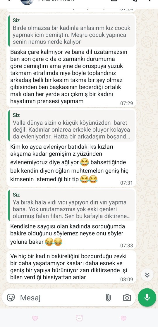 Bu arkadaş sıkıntılı mı sizce👇attığı mesajlar aşağıda?
