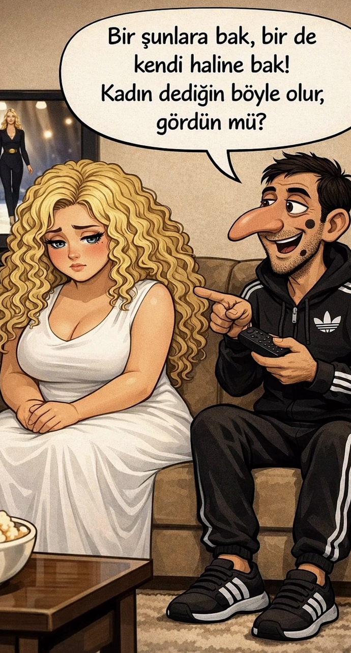 Sürekli Kızlara sallayan Türk erkeği karikatürü nasıl 😅 ?