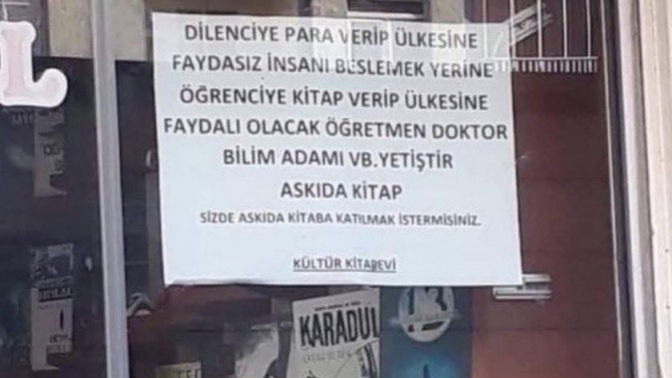 Dilencilere para verir misiniz?