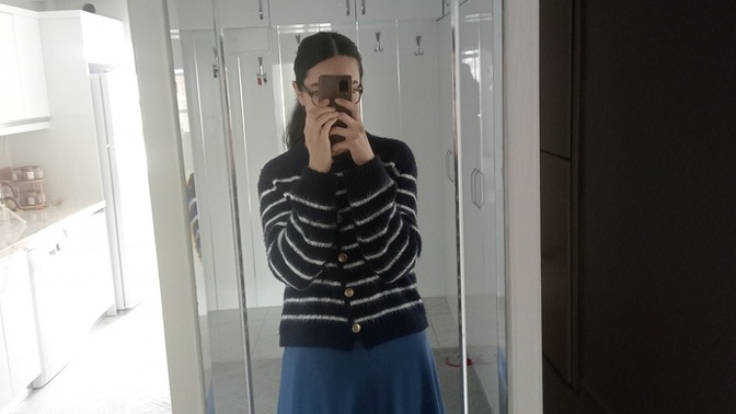 Nasıl olmuşum sizce giydiğim etek ve ceket nasıl🙂?
