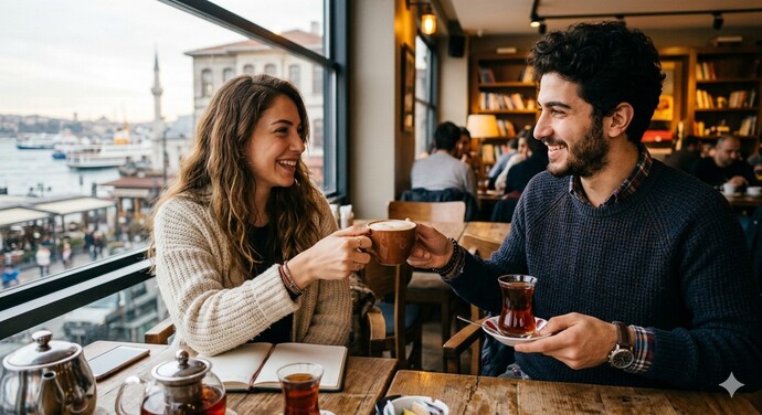 Bir elimde çay diğer elimde sütlü kahve var, hangisini alıp içersin?