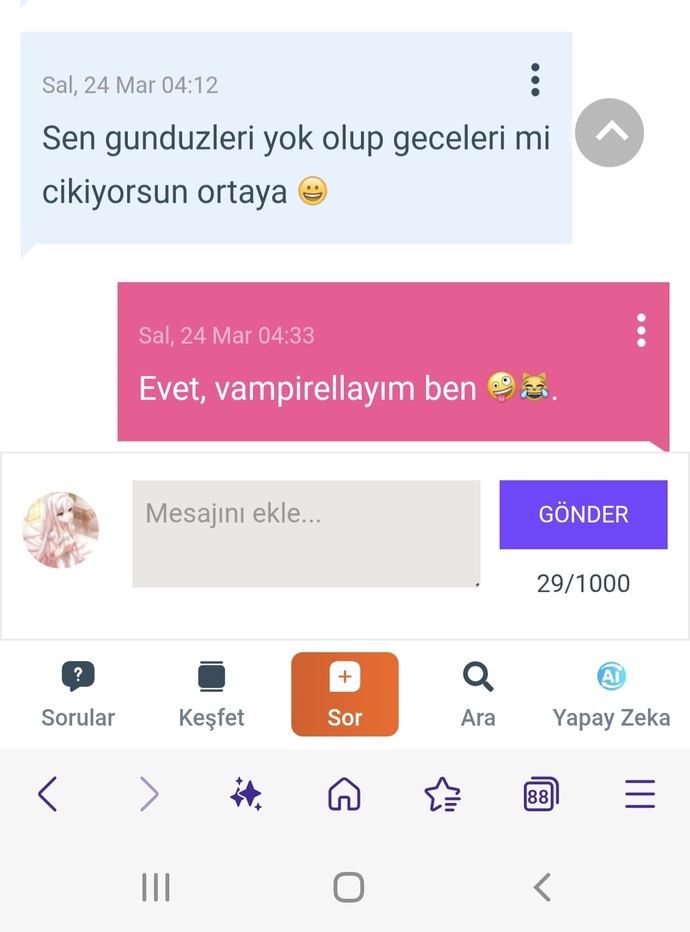 Bırıyle 3-5 gün konuşsam sıkılıyorum sizde de aynısı var mı?