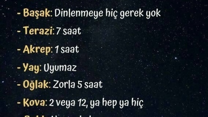 Burcunun kaç saat uykuya ihtiyacı varmış?