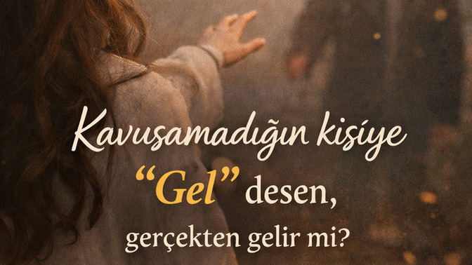 Kavuşamadığın kişiye gel desen, gerçekten gelir mi?