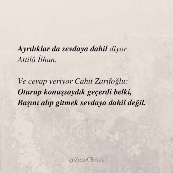 Ayrılmak isteyen sevgiliye "gitme" dediniz mi?