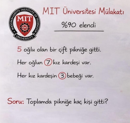 Pikniğe kaç kişi gitti sorusunu nasıl çözebilirim, mantığı nedir?
