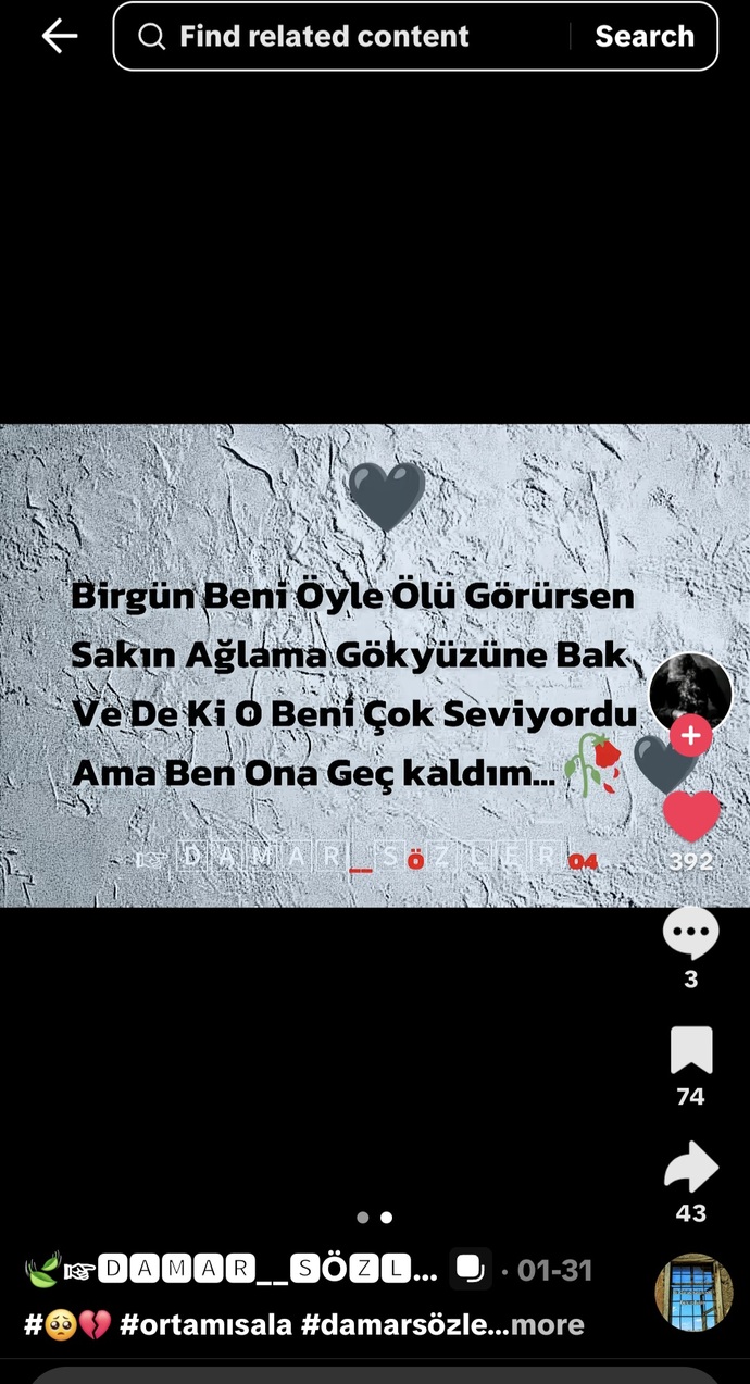 Size bir söz bırakayım mi?