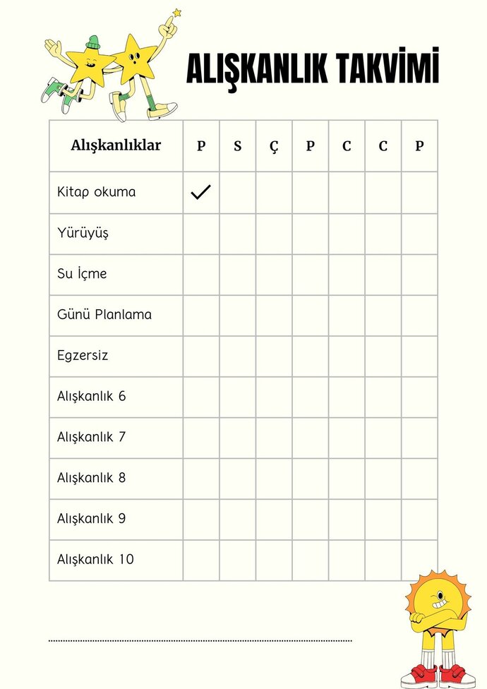 Günlük hayat için program yaparmısınız şu saatte kitap okuyacam şu saatte spor yapacam gibi?