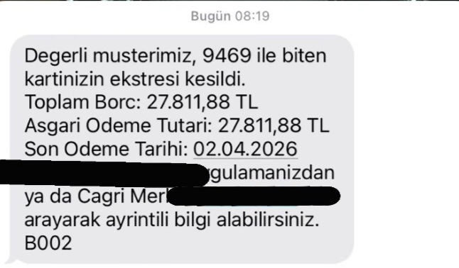Benim kartımı kim kullandı çıksın ortaya ben böyle bi harcama yapmadım🤭😅?