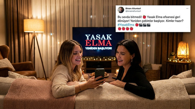 Yasak Elma yeniden çekiliyor! Kimler heyecanla bekliyor, başka hangi dizi yeniden çekilsin isterdin? 🎬🍎