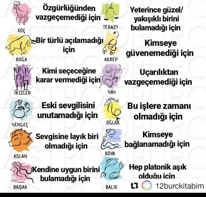 Burçlara göre senin neden bir sevgilin yok?