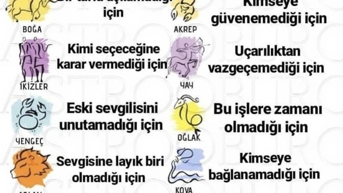 Burçlara göre senin neden bir sevgilin yok?