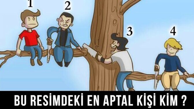 Bu resimdeki en aptal kişi kim? Ve neden?