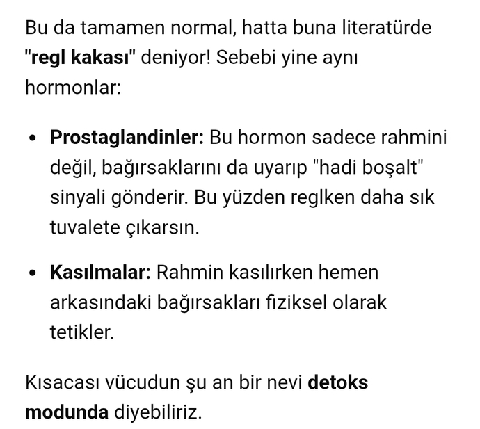 Reglken neden hep gaz cikiyor?