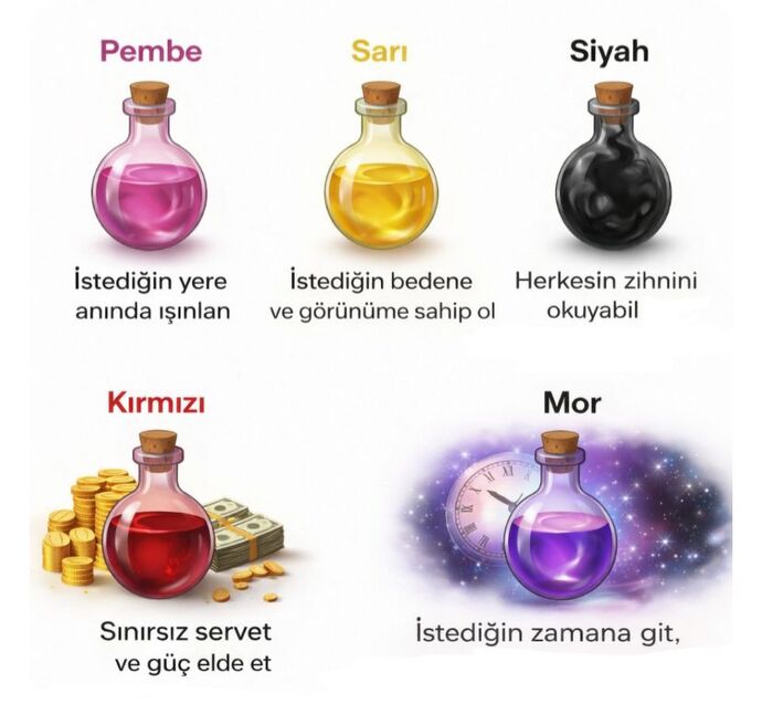 Hangi iksiri içerdin?