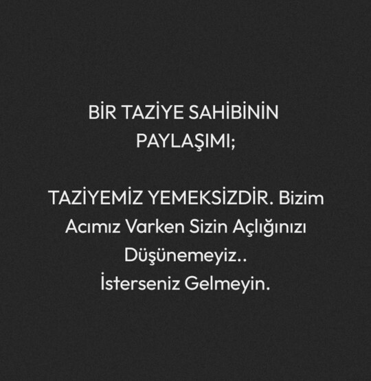 Taziye evinde yemek verme zorunluluğu neden var, bu gelenek ne zaman bitecek?