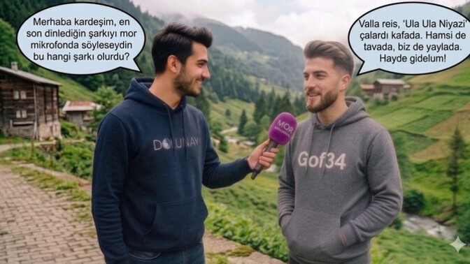 En son dinlediğin şarkıyı mor mikrofonda arkadaş söylemiş olsaydı, bu hangi şarkı olur du?