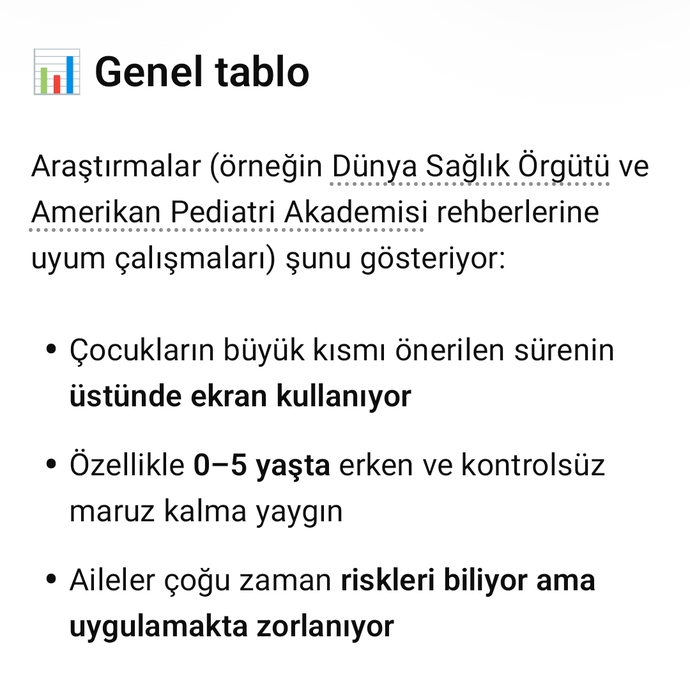 Aileler çocukların ekran süresi konusunda yeteri kadar bilinçli davranış gösteriyor mu?
