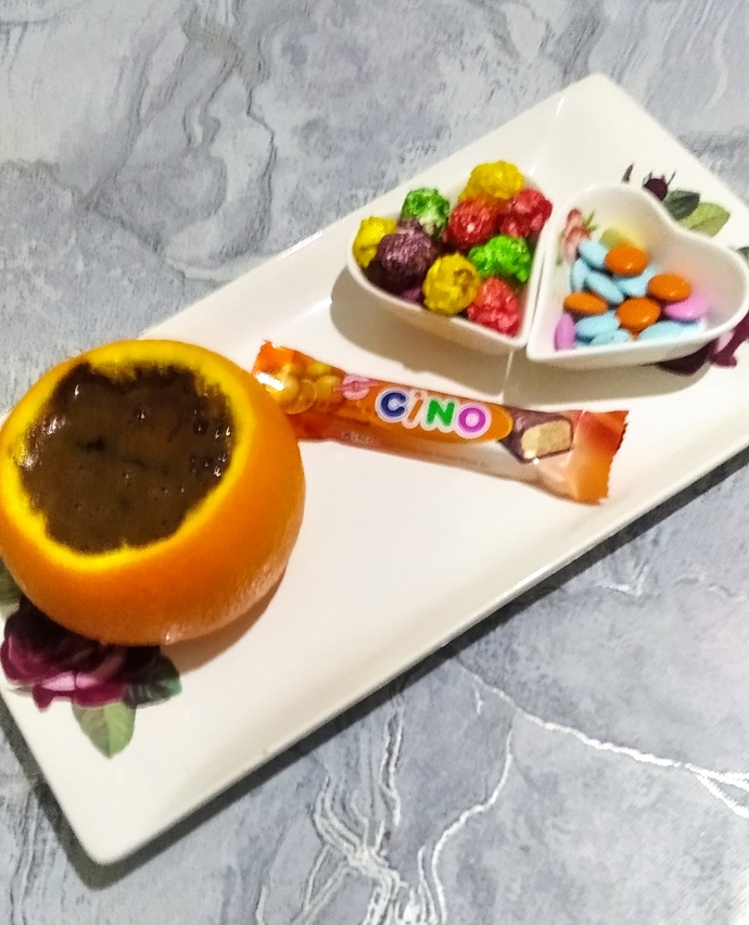 Portakal çanağında türk kahvesi yaptım , aromalı kahve severmisiniz ☕🍊😂?