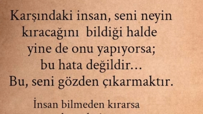 Bile bile yapılan yanlış hata mıdır yoksa bir vazgeçiş mi?