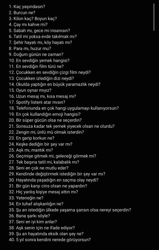 Soru cevap yapalım mıı?