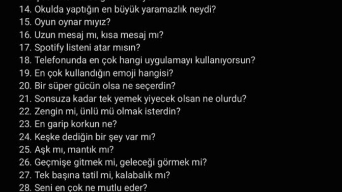 Soru cevap yapalım mıı?
