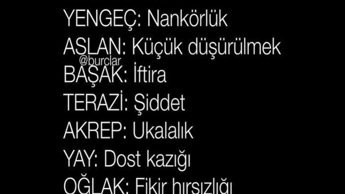 Burcuna göre neyi affetmiyorsun?