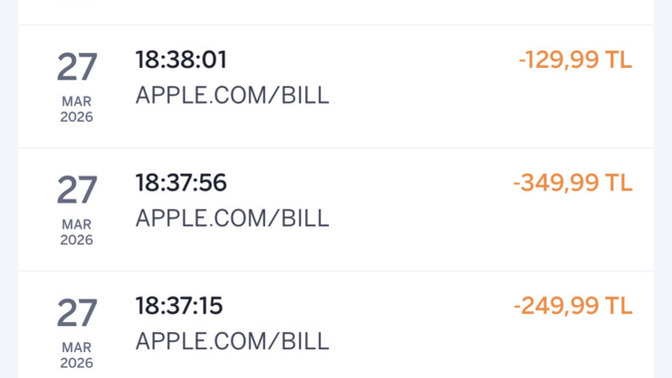 Apple kredi kartımdan bilgim dışı çekim yapmıs çocuklar üye olmuş olabilir, ilk olarak nereyi aramalıyım ne yapmalıyım?