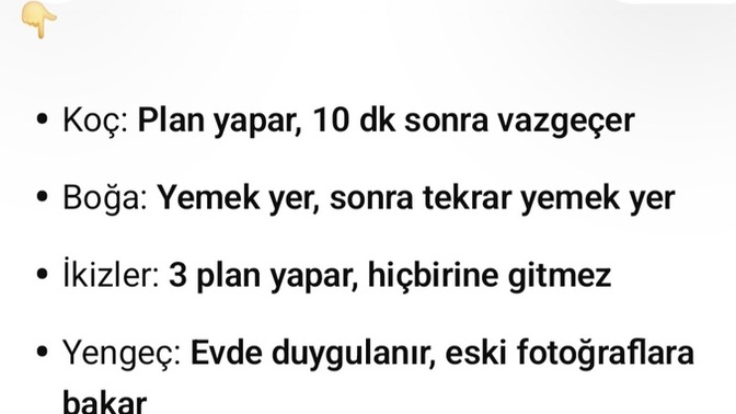 Burçlar haftasonu neler yapar 🙄?