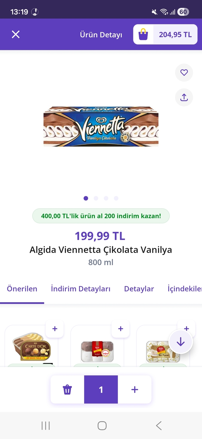 Algida viennetta tadı guzel mi nasıl sizce, yoksa algida kaymak mı alsam?