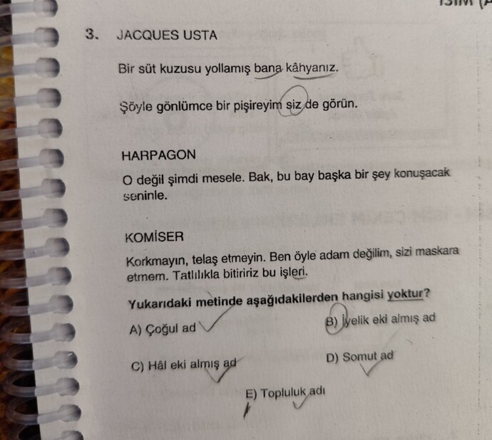 Türkçe dilbilgisinde topluluk adı ve küçültme eki soruları hatalı mı, doğru çözüm nasıl olmalı?