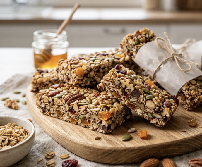 Granola barlar sever misiniz, granola barlaın beslenmnizdeki yeri nedir?