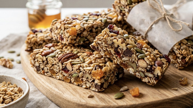Granola barlar sever misiniz, granola barlaın beslenmnizdeki yeri nedir?