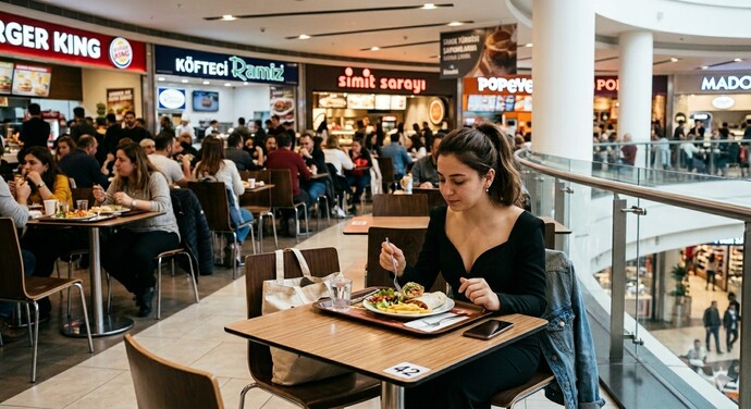 AVMde tek başıma yemek yemek neden bu kadar yalnız ve sıkıcı geliyor?