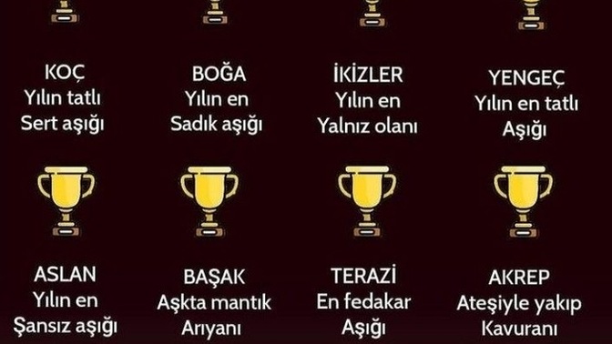 Burcun yılın en nesi olmuş?