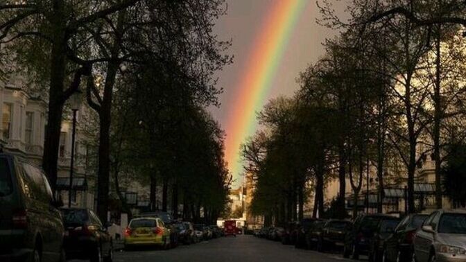 Sen hiç gerçek bir gökkuşağı gördün mü 🌈? Ama o canlı canlı renkleriyle gözyüzünde yükselirken?