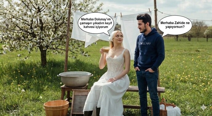 Çok yorgunum! En son içtiğin şeyin yarısını bana verseydin ben ne içmiş olurdum?