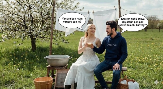Çok yorgunum! En son içtiğin şeyin yarısını bana verseydin ben ne içmiş olurdum?