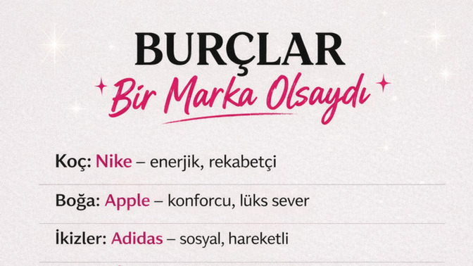 Burcuna göre bir marka olsaydın hangisi olurdun?