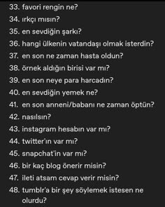 Bana burdan istediğiniz soruyu seçip sorar mısınız?