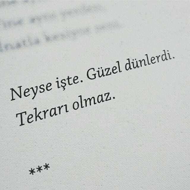 Güzel günlerin tekrarı olmaz mı?