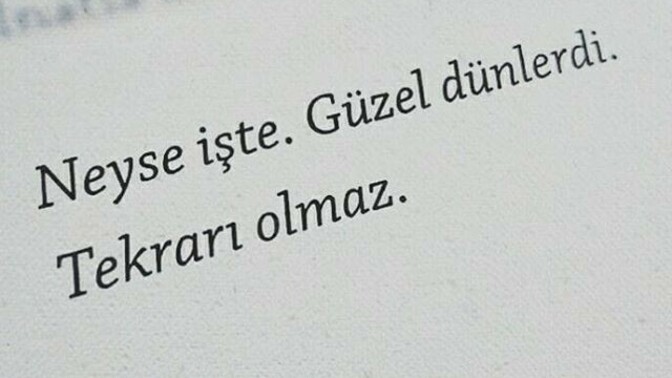 Güzel günlerin tekrarı olmaz mı?
