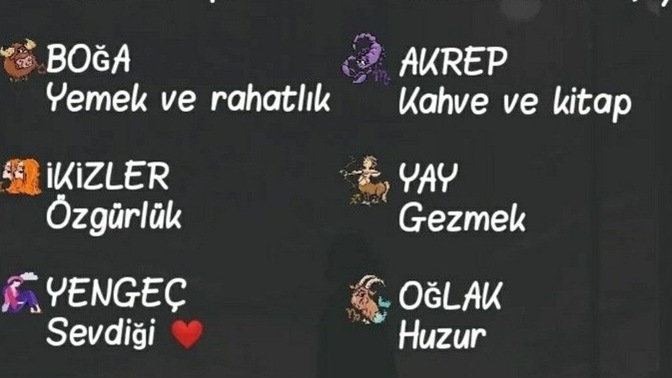 Burçların tutkunu olduğu şeyler nelermiş?