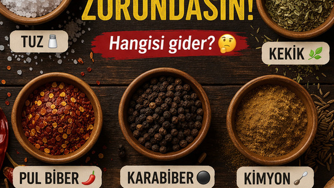 Ömür boyu bir baharatı yasaklayacaklar 🚫 Hangisini gözünü kırpmadan silersin?