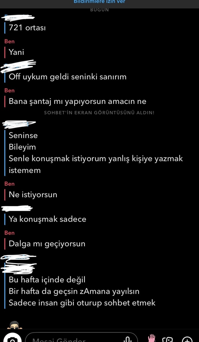 Üniversiteden biri beni tehtit ediyor napcam?