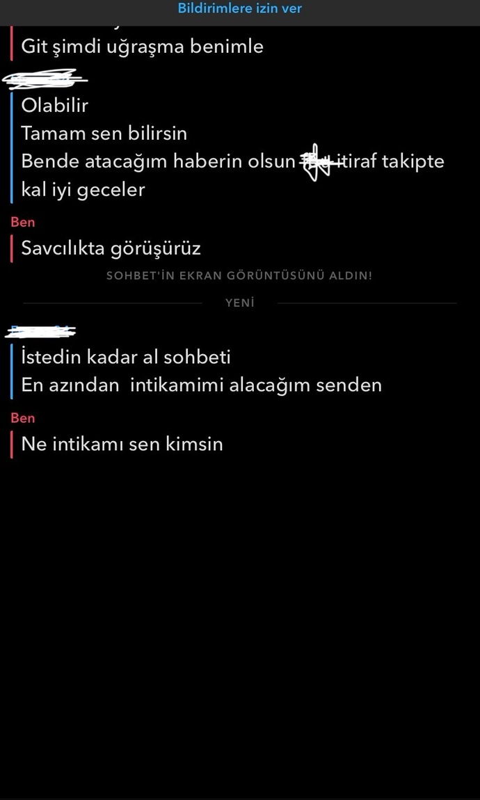 Üniversiteden biri beni tehtit ediyor napcam?