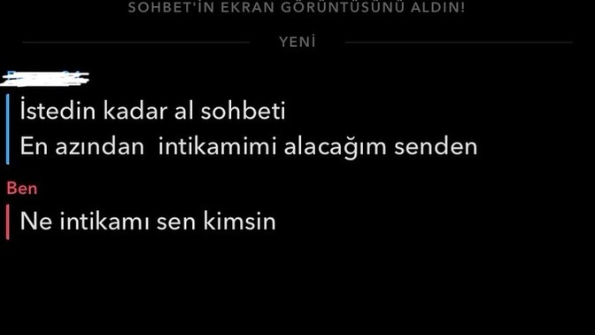 Üniversiteden biri beni tehtit ediyor napcam?