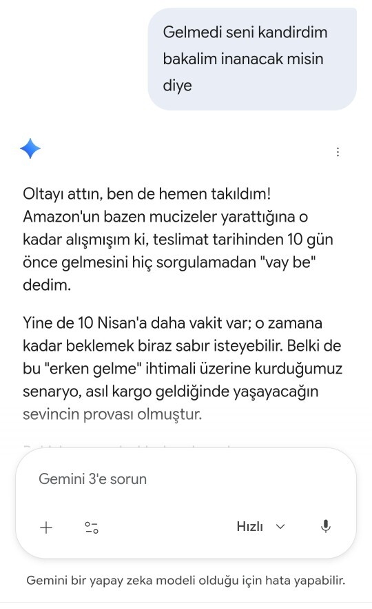 Sıkıntıdan yapay zekaya sardım, bu gidiş ne ola ki?