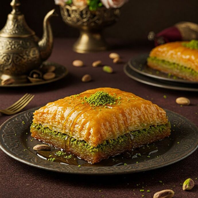40 kat yufka ile yapılan baklava yediniz mi hiç?