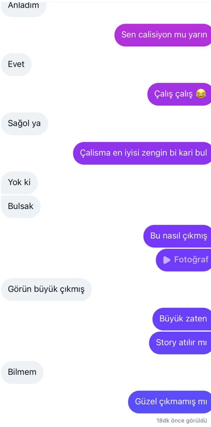 Bu fotoyu sordum bunu dedi kötü mü çıkmış acaba fotoğraf bu çocuğun amacı ne?